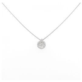 Autre Marque Collar de diamantes Pt900 Pt850 Plata