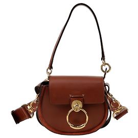 Chloé Tess Small Tote Shoulder Bag Brown