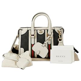 Gucci Bolsa de mão e ombro Ophidia Web Mini Preto