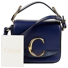 Chloé Mini borsa tote e borsa a spalla con logo Blu