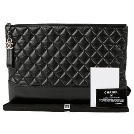 Chanel Gabrielle Large Clutch Black