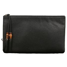 Gucci Clutch de bambu Preto