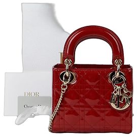 Dior Mini bolsa Lady Tote e de Ombro Branco