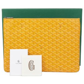 Goyard Sena MGM Clutch Gelb
