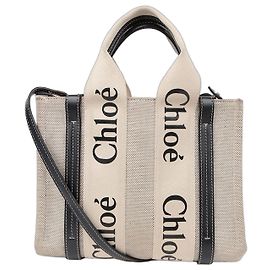 Chloé Borsa a spalla Woody Small Tote Blu
