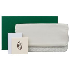 Goyard Bolsa Clutch com Aba Saint Marie MM Branco