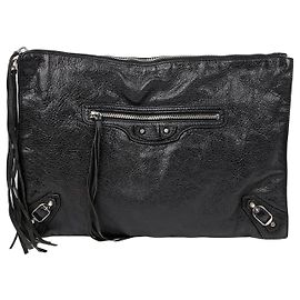 Balenciaga Embrayage Classic Motor Noir