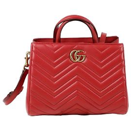 Gucci GG Marmont Schultertasche Rot