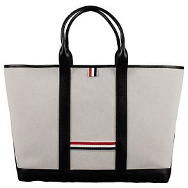 Thom Browne Medium Tool Tote Bag White