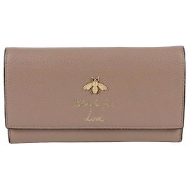 Gucci Cartera Larga Animalier Rosa