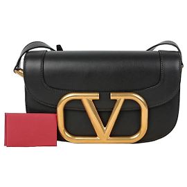 Valentino Bolsa transversal Superbee com logo Preto