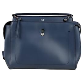 Fendi Medium Tote Shoulder Bag Blue