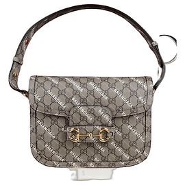 Gucci Bolsa transversal pequena Horsebit Hacker Branco