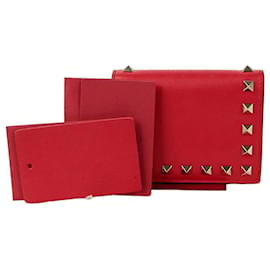 Valentino Rockstud Wallet Red