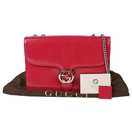 Gucci Bolsa de ombro entrelaçada Rosa