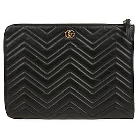 Gucci GG Marmont Clutch Tasche Schwarz