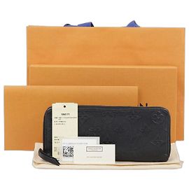 Louis Vuitton Empreinte Clemence Long Wallet Black
