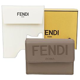 Fendi Baguette Micro Trifold Wallet Brown
