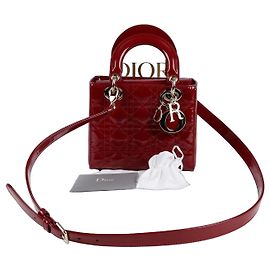 Dior Ladies Small Tote Shoulder Bag Red