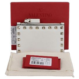 Valentino Carteira Rockstud Branco