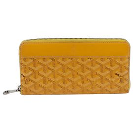 Goyard Cartera Larga con Cremallera Martignon GM Amarillo
