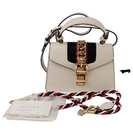 Gucci Mini Sac à Main Silvy Blanc