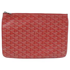 Goyard Sena MM Clutch Red