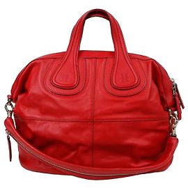 Givenchy Nightingale Medium Tote Shoulder Bag Red