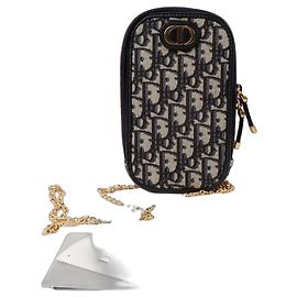Dior Bolsa crossbody para telefone Montain Azul