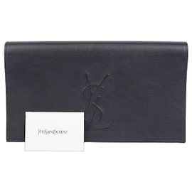 Saint Laurent Beldujour Clutch Blue