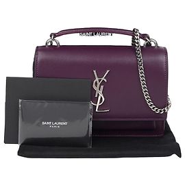 Saint Laurent Bolsa de Ombro WOC Sunset Roxo