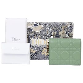Dior Lady Mini Wallet Green