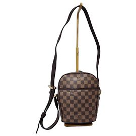Borsa a tracolla Louis Vuitton Damier Ebene Ipanema PM Marrone Marrone