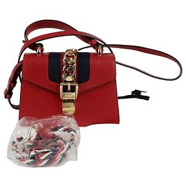 Gucci Balenciaga Mini Top Handle Tote Shoulder Bag Red
