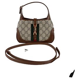 Gucci Bolsa hobo mini Jackie Marrom
