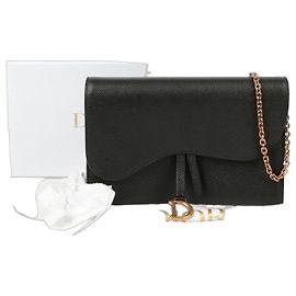 Dior Borsa a tracolla Saddle Chain Pouch Nero