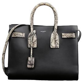 Saint Laurent Small Tote Shoulder Bag Black