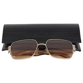 Dior Lunettes de soleil carrées Signature Doré