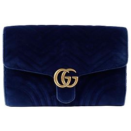 Gucci Clutch GG Marmont Azul