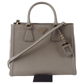 Prada Sac à main Saffiano Lux Marron