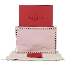 Valentino Clutch Rockstud Rosa