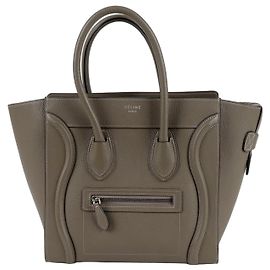 Céline Bolsa Micro Tote de Viagem Marrom