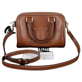 Céline Borsa a Spalla Boston Small Triomphe Marrone