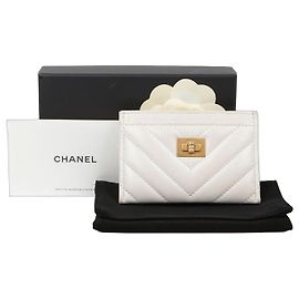 Chanel Card Holder White