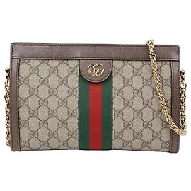 Gucci Borsa a tracolla Ophidia Small Chain Marrone
