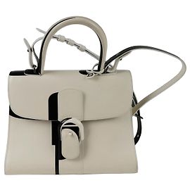 Delvaux Brillant MM Größe Schultertasche Weiß