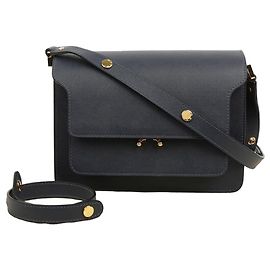 Marni Trunk Medium Shoulder Bag Blue