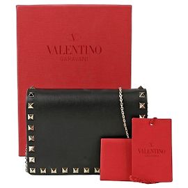Valentino Mini bolsa de ombro e crossbody Rockstud Chain Preto