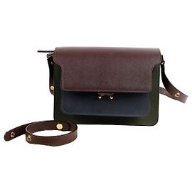 Marni Borsa a spalla e crossbody media Trunk Blu