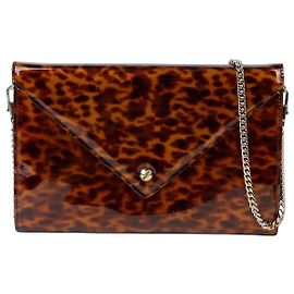 Givenchy Bolsa envelope com estampa de leopardo e alça transversal Branco